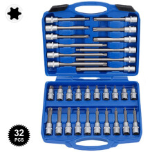 Lot de Douilles de Longueur avec Manchon, Acier Chrome Vanadium, Kit de Réparation Automobile et Bricolage