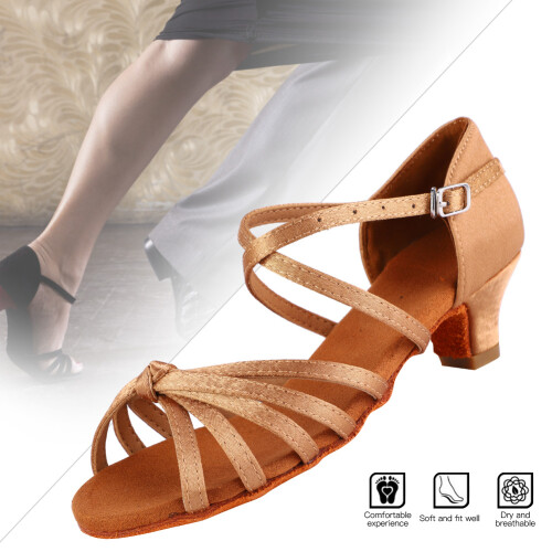 Kinder Latin Tanzschuhe weiche Sohle 32 hellbraun