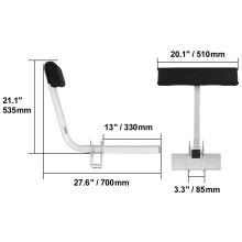 SucceBuy Lot de 2 Guides de Remorque pour Bateau, Acier Galvanisé Réglable et Résistant à la Rouille