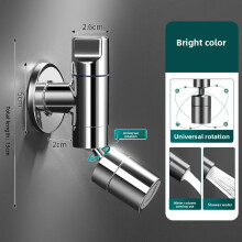 (Silver)Contemporary Wallmounted Sink Faucet With Antileak Design For Home Renovation