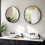TLGREEN Round Wall Mirror 60cm Tempered Glass 6