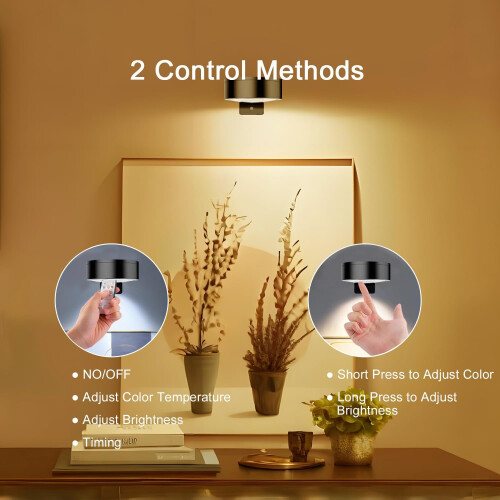 3 Pack Battery Operated LED Picture Wall Light 2