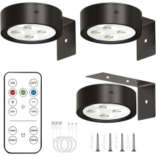 3 Pack Battery Operated LED Picture Wall Light