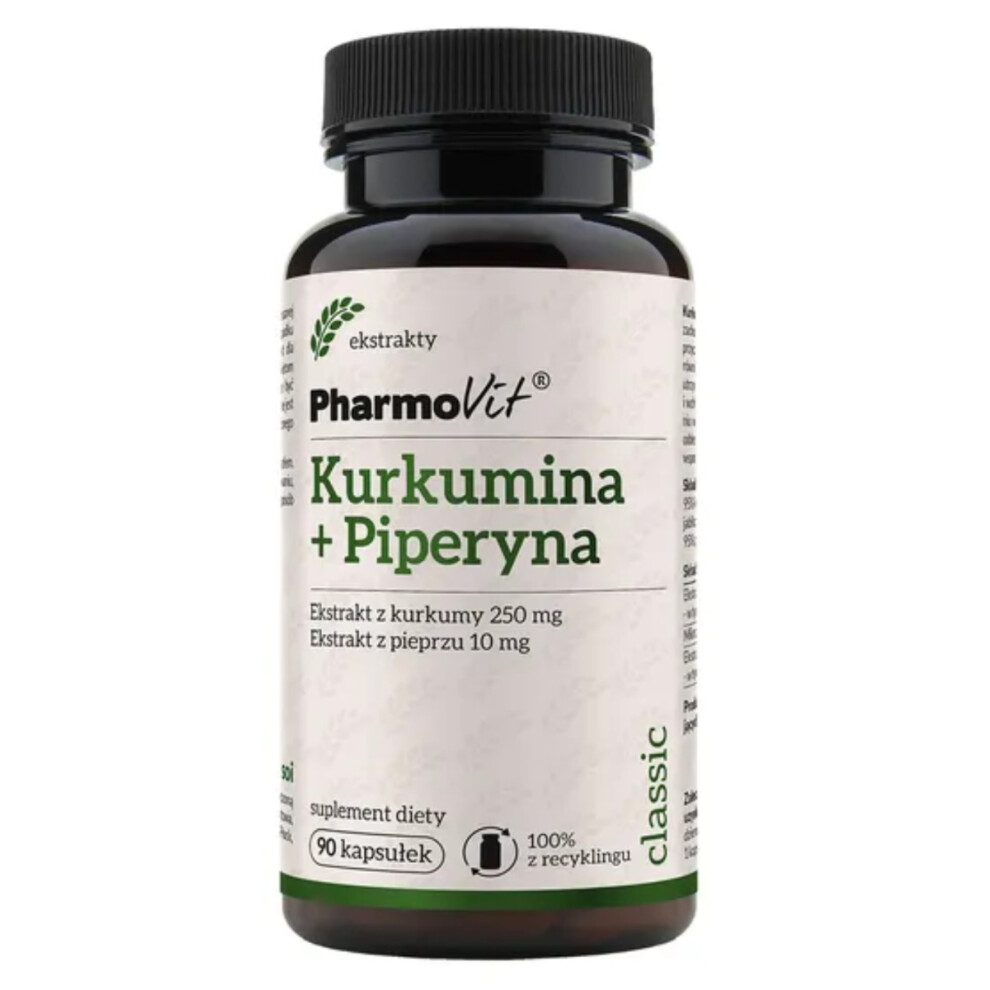 Pharmovit Curcumin + Piperine, 90 Capsules