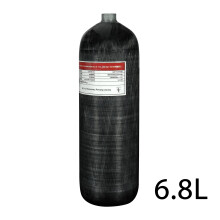 TUXING Bouteille de plongée en fibre de carbone 6.8L, 300 Bar, filetage M18*1.5