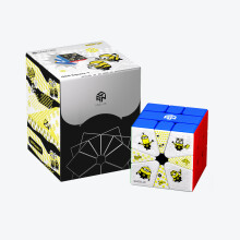 (Minions)Gan Sq1 Black Top Uv Magnetico Speed Cube per Competizione e Pratica Abilità