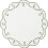(StyleC)Embroidered Pattern Circular Table Mat With Thickened Design For Dining Elegant 1