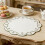 (StyleG)Embroidered Pattern Circular Table Mat With Thickened Design For Dining Elegant 2