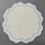 (StyleH)Embroidered Pattern Circular Table Mat With Thickened Design For Dining Elegant 7