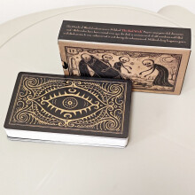 Black Magic Card Deck 52 Cards With Embossed Texture For Puzzle Games And Social Skills Building