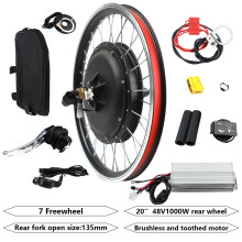 Kit de conversion de roue arrière 20 pouces 48V 1000W, moteur moyeu puissant avec écran LED SW-810