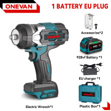 ONEVAN Clé à choc électrique sans fil, 2800N.M, moteur brushless, avec batterie 928VF