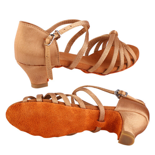 Soft Dance Schuhe für Mädchen 32 Latin Stil braun