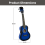 Crystals 23" Concert Beginners Ukulele with Felt Pick & Spare Strings 6