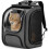 Foldable Pet Backpack Carrier with Transparent Bubble Window Mesh Ventilation 1