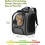 Foldable Pet Backpack Carrier with Transparent Bubble Window Mesh Ventilation 5