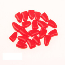 (Red,XS)20pcs Pet Dog Cat Nail Caps Pu Wrap Claw Paws Protect Clean Cute Safe Glue Send
