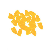 (CornYellow,XXL)20pcs Pet Dog Cat Nail Caps Pu Wrap Claw Paws Protect Clean Cute Safe Glue Send