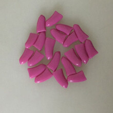 (Purple,M)20pcs Pet Dog Cat Nail Caps Pu Wrap Claw Paws Protect Clean Cute Safe Glue Send