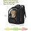 Foldable Pet Backpack Carrier with Transparent Bubble Window Mesh Ventilation 4