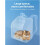 Foldable Pet Backpack Carrier with Transparent Bubble Window Mesh Ventilation 2