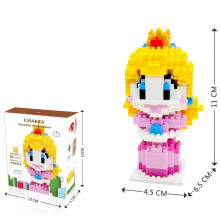 (Princess)Super Mario Bros Themed Plastic Toy Character Assemble Building Blocks Gift Kid