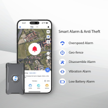 Tracker GPS pour véhicule, Positionnement en temps réel, Alarme dépassement, Rechargeable, Précision < 5m