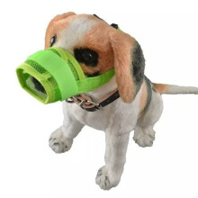 (Blue,S)Masque réglable pour chien écorce morsure maille bouche museau toilettage service anti mastication