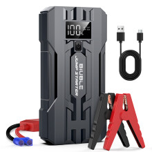 BIUBLE Booster de démarrage pour voiture, 25000mAh, 3000A de crête, Chargeur de batterie 12V avec écran