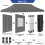 Pop Up Gazebo Wedding Camping Tent 3x6m Grey 7