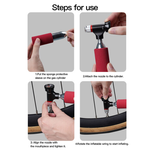 Robustes kleines CO2-Inflator-Kit mit Manometer 2