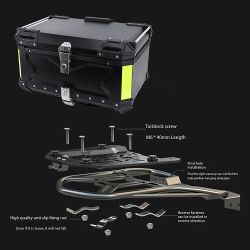 Topbox Zubehör Aluminium 65L schwarz 1