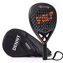 Padel Racket Carbon Fiber Surface EVA Memory Flex Foam Core Racquet 375g & Bag
