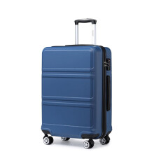 KONO TSA, valise rigide ABS, Bleu, Taille M, 36L, 52x38x21 cm, avec serrure TSA et 4 roues 360