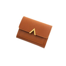 (Brown)Women Money Purses Coin Wallet Lady Leather Cash Card Fold Holder Accessory Gift