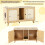 Cat Litter Cabinet with 2 Doors, Dual Room Design 1
