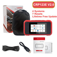LAUNCH, Scanner de diagnostic OBD2 CRP123E V2.0, 4 systèmes, 7 fonctions spéciales, Mise à jour gratuite à vie