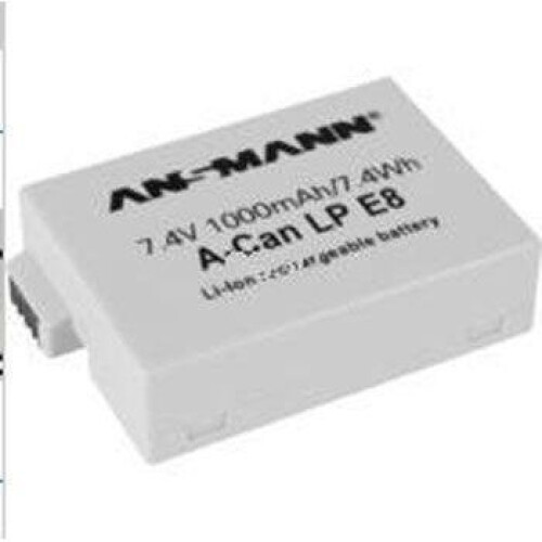Batteria Ansmann LP-E8 per Canon 550D e 600D