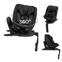 Silla de Auto Kinderkraft I-GUARD PRO i-Size ISOFIX 360 61-105 cm giratoria reclinable con protección lateral Negra