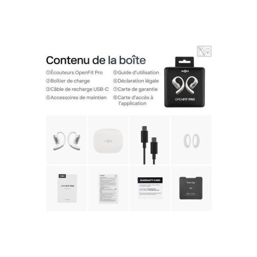 Shokz Écouteurs - SHOKZ - OpenFit Pro - Open-ear SuperBoost - Bluetooth 6.1 - Autonomie 50h 2