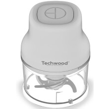 Mini hakker - TECHWOOD - 200W - 500 ml - Dubbele roestvrijstalen messen - Drukknop