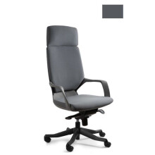 Bureau stoel - APOLLO - W-909 - leisteen grijs/zwart - Hoofdkussen - MULTIBLOCK mechanisme