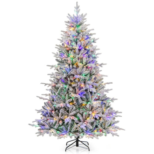 218 cm Artificial Christmas Tree with 350 LED Lights 1