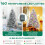 218 cm Artificial Christmas Tree with 350 LED Lights 3
