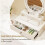 Makeup Mirror with 2 Drawers, 51x26x59 cm, White 5