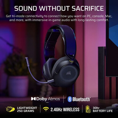Corsair Cuffie da gioco PC Corsair wireless HS35 v3 Carbon 2