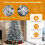 240 cm Snow-Flocked Artificial Christmas Tree, 460 LEDs 5