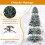 240 cm Snow-Flocked Artificial Christmas Tree, 460 LEDs 7