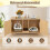 Cat Litter Cabinet with 2 Doors, Dual Room Design 3