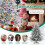 218 cm Artificial Christmas Tree with 350 LED Lights 5